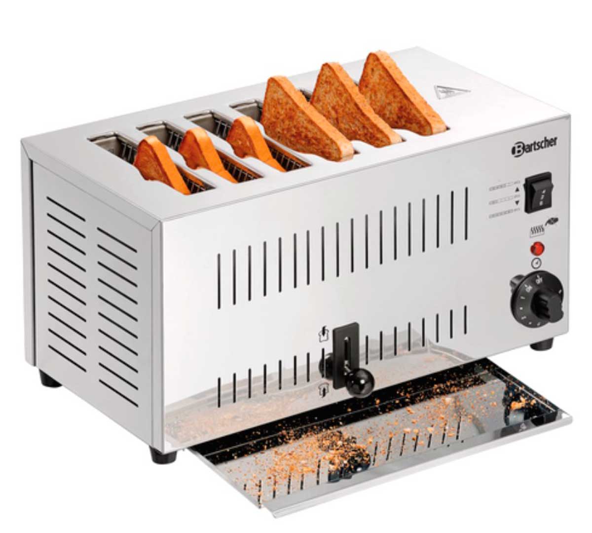 BARTSCHER - TOSTADORA DE RANURA TS60 - 6 REBANADAS - POTENCIA 2,5KW