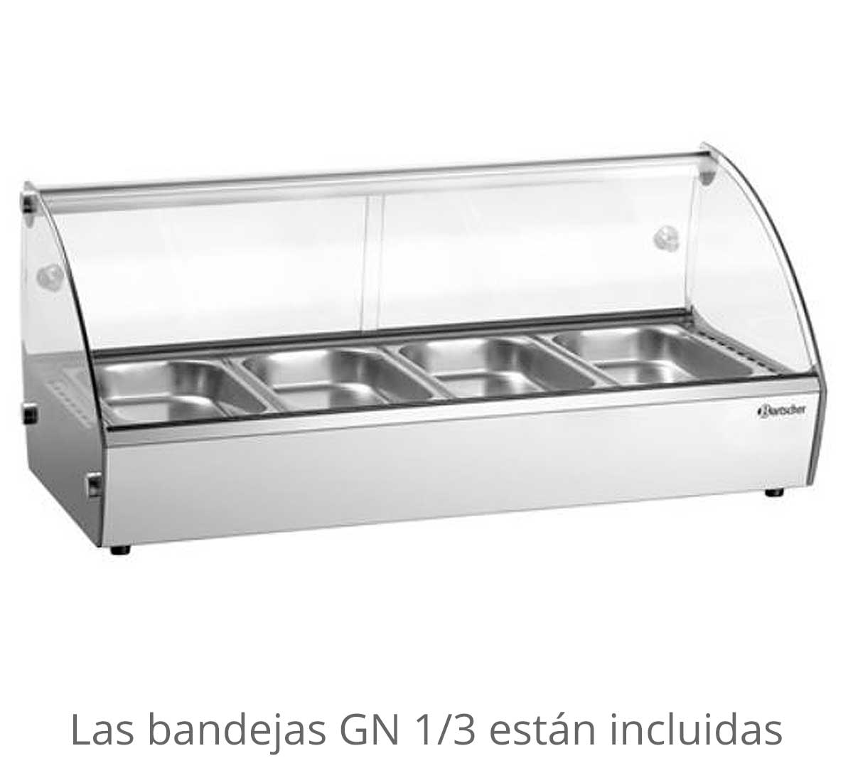 BARTSCHER - VITRINA CALIENTE R4 - CAPACIDAD 4 GN 1/3 - ANCHO 77,5CM