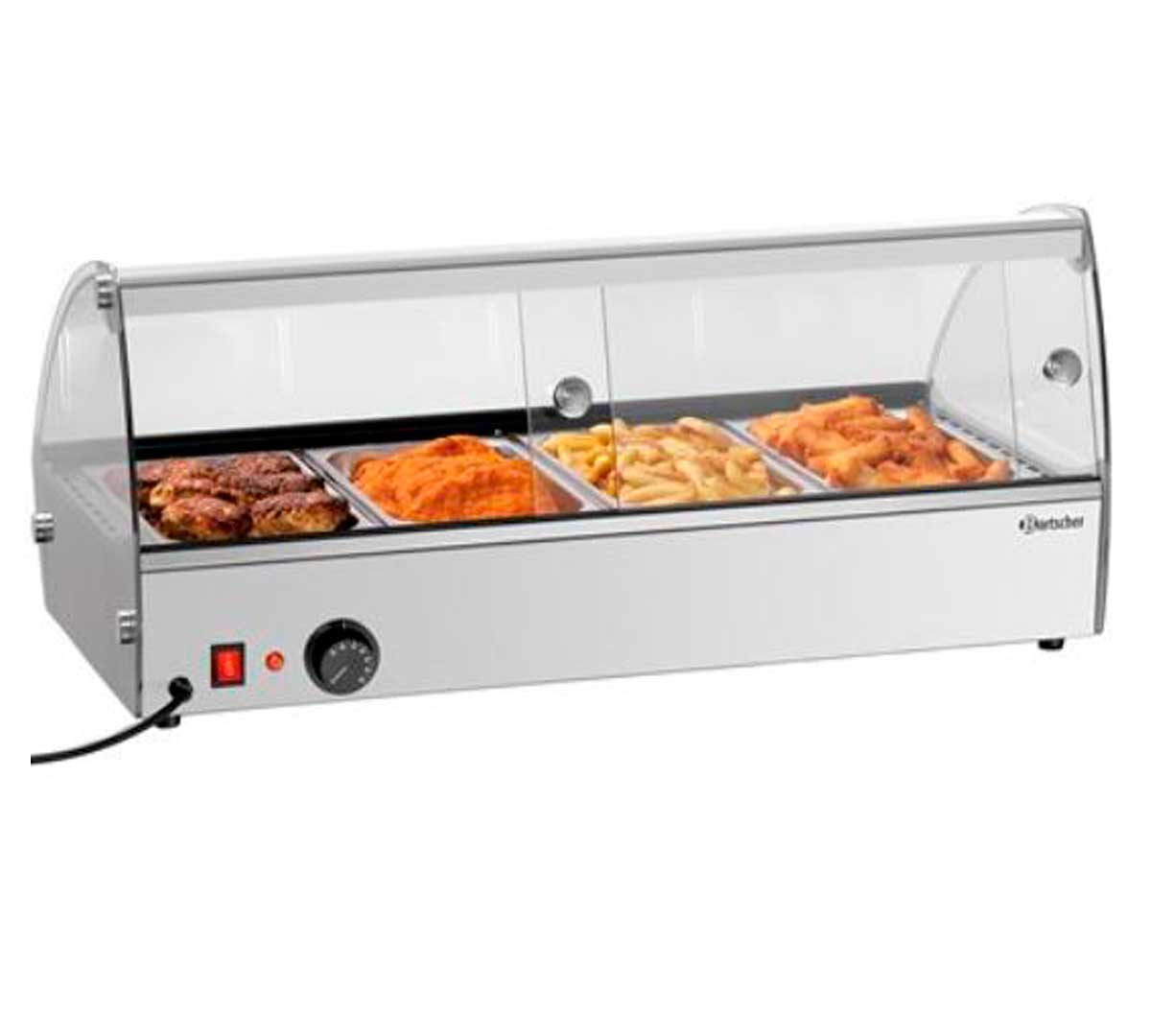 BARTSCHER - VITRINA CALIENTE R4 - CAPACIDAD 4 GN 1/3 - ANCHO 77,5CM