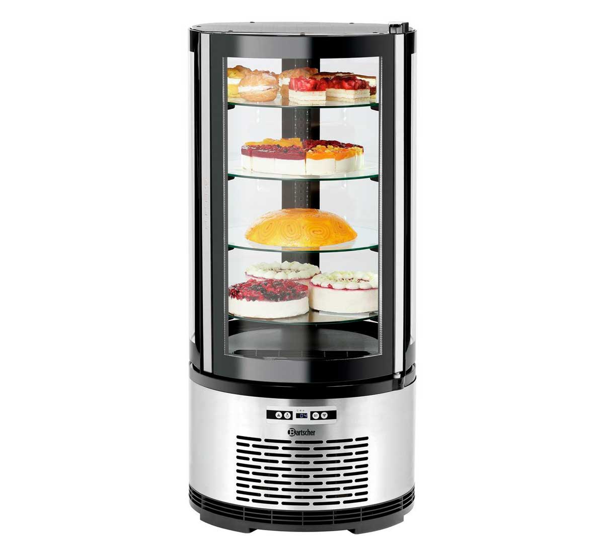 BARTSCHER - VITRINA PASTELERA TARTA 100 LITROS - REFRIGERADA - 4 ESTANTES