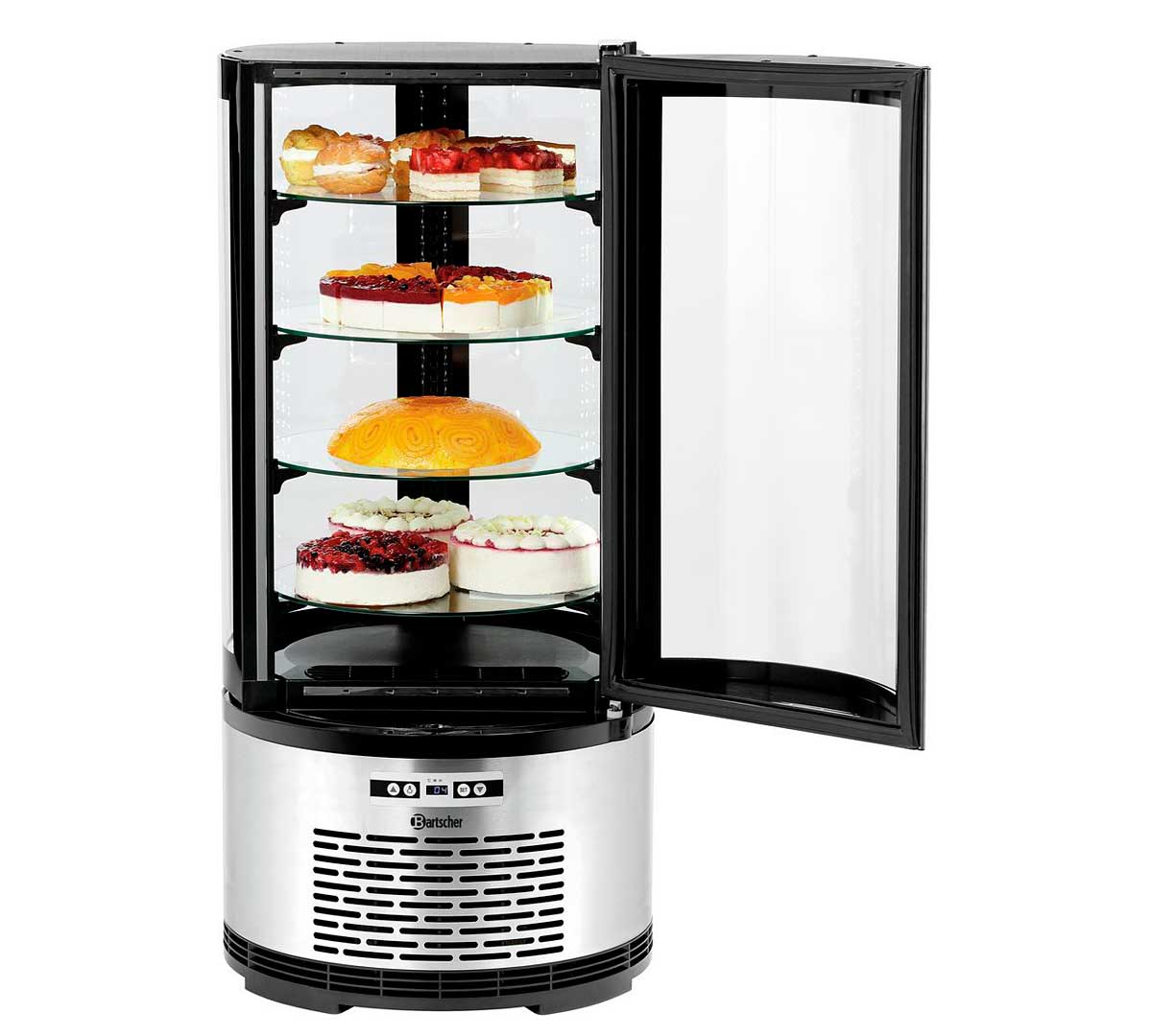 BARTSCHER - VITRINA PASTELERA TARTA 100 LITROS - REFRIGERADA - 4 ESTANTES