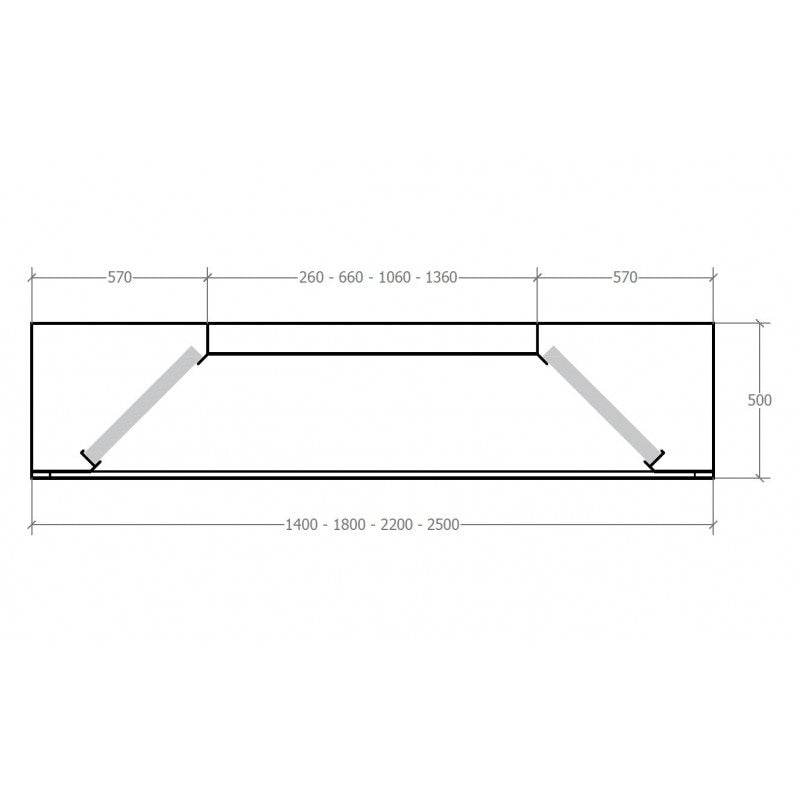 TEVEX - CAMPANA INVERTIDA PERIMETRAL INTEGRAL CENTRAL FONDO 1400
