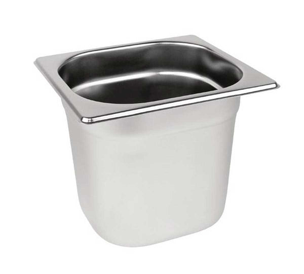 CLIMAHOSTELERIA - CUBETA ACERO INOX GN 1/6 - PROFUNDIAD 150 MM