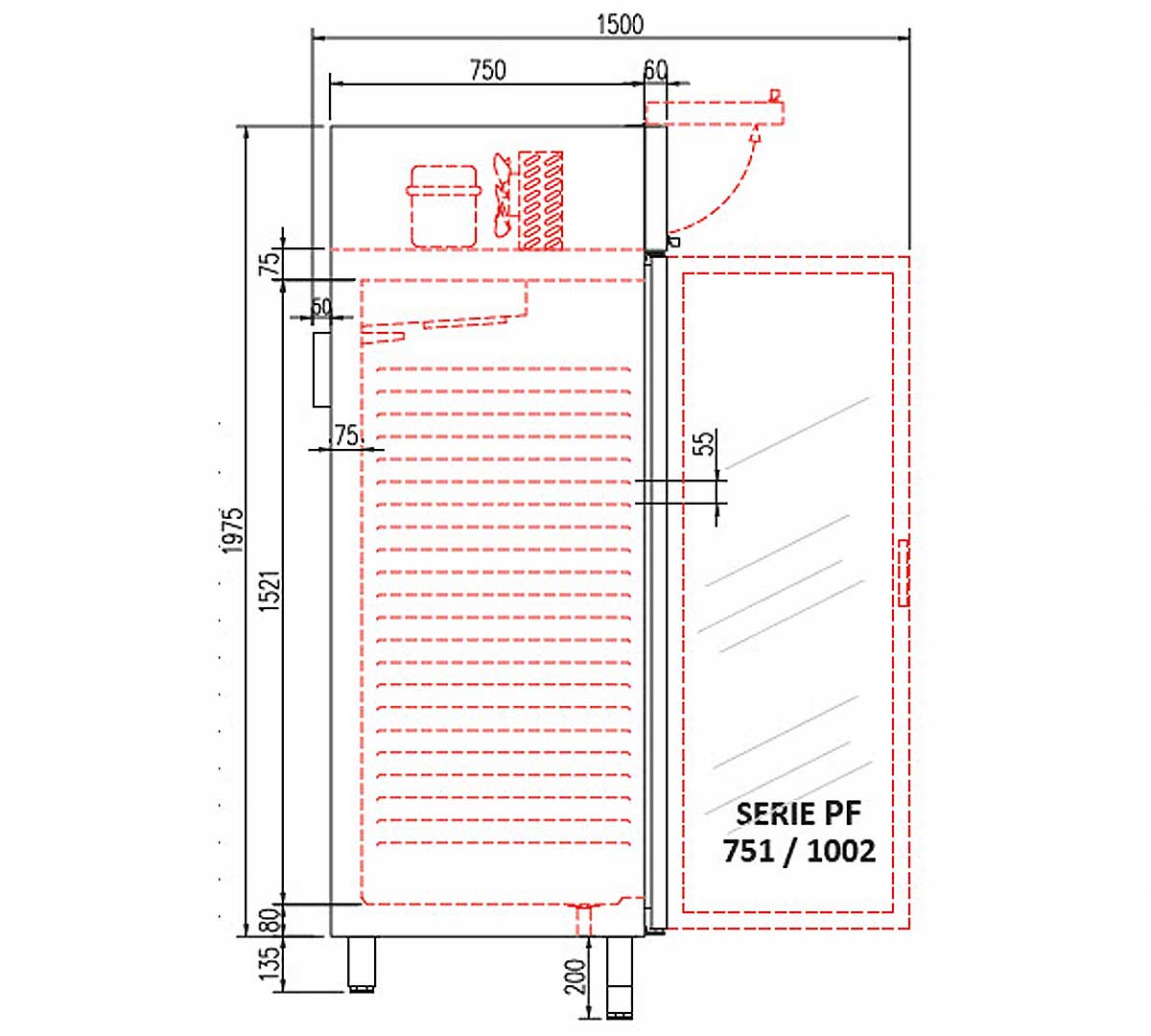 CORECO - ARMARIO CONGELADOR GN 2/1 ACGE-2003