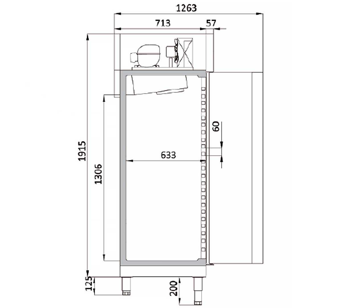CORECO - ARMARIO FRIGORÍFICO FIT APRV-55 - 409 LITROS