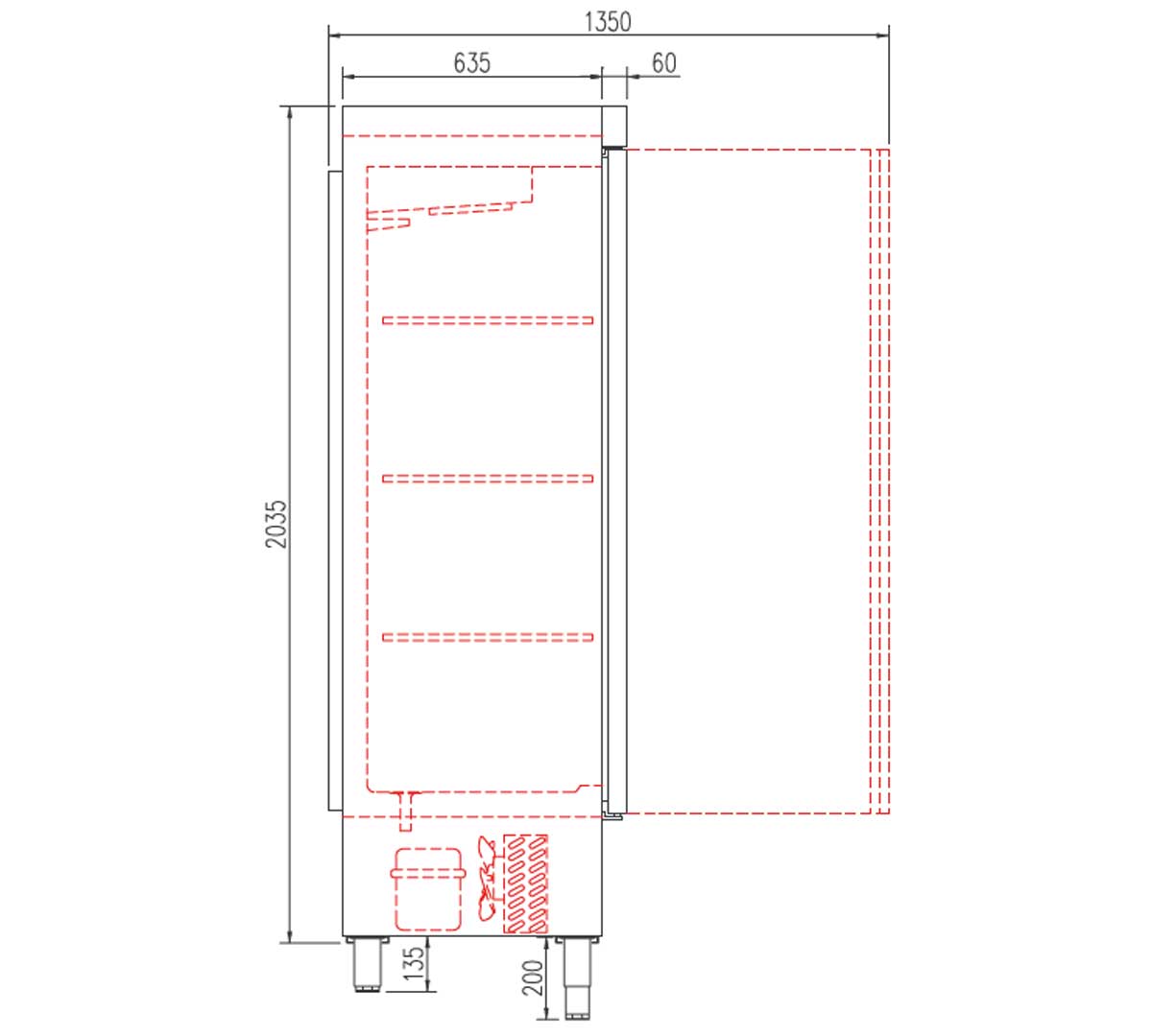 CORECO - CONGELADOR VERTICAL SERIE LINE SNACK 1303-S