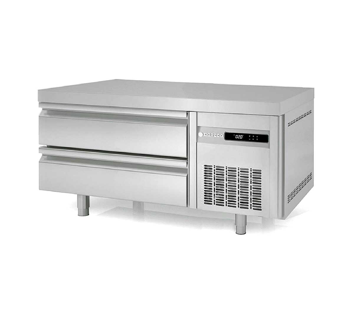 CORECO - MESA FRÍA BAJA COCINA GN 2/1 KBR-47 - FONDO 700 - 2 CAJONES