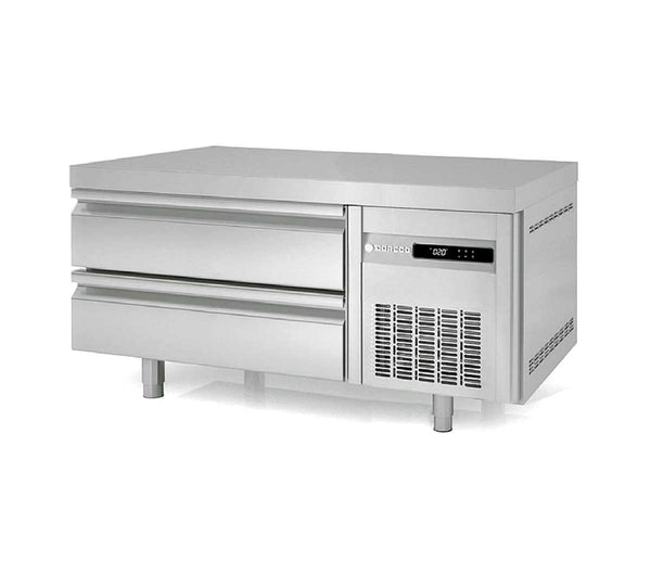 CORECO - MESA FRÍA BAJA COCINA GN 2/1 KBR-47 - FONDO 700 - 2 CAJONES