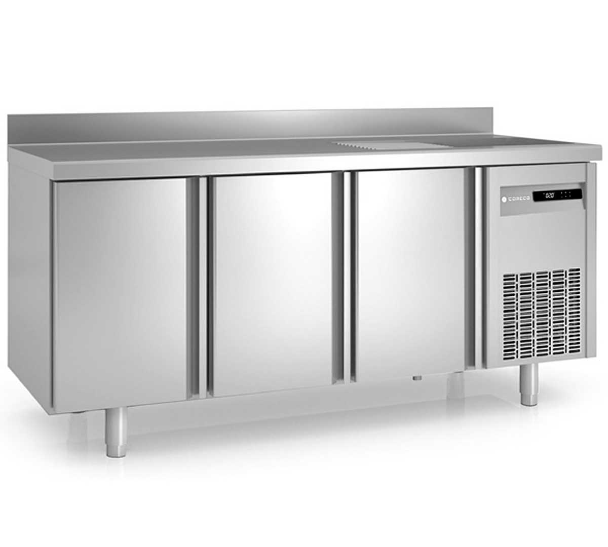 CORECO - MESA FRÍA GAMA 700 GN 1/1 CON FREGADERO MRGF-200