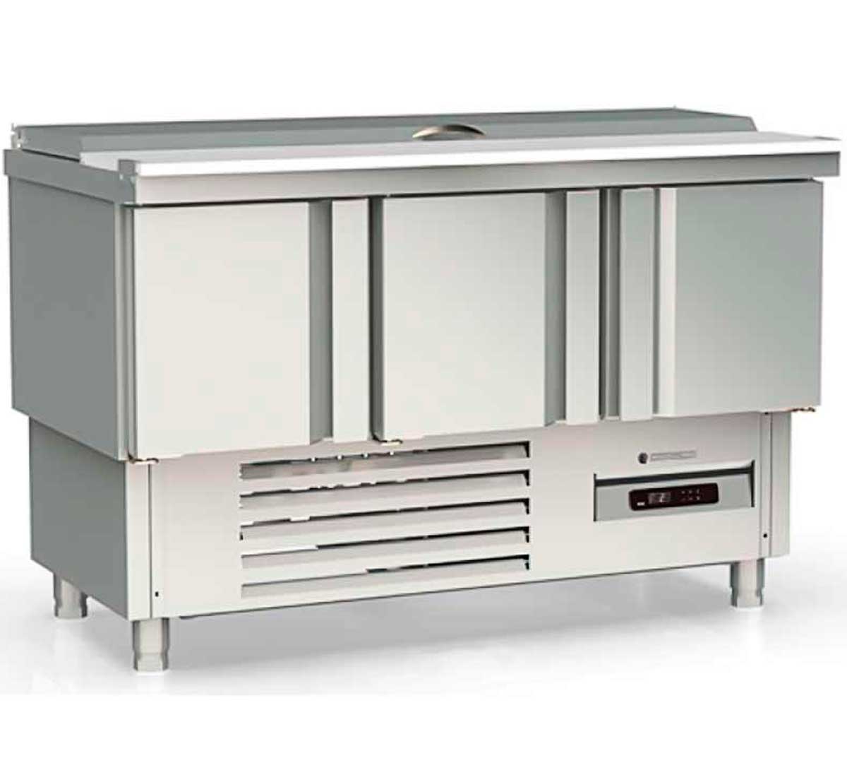 CORECO - MESA FRÍA SALADETTE GN 1/1 ENCIMERA ABIERTA 2 PUERTAS MFS-100