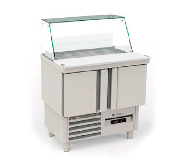 CORECO - MESA FRÍA GN 1/1 COMPACTA KEBAB 2 PUERTAS MFK-100