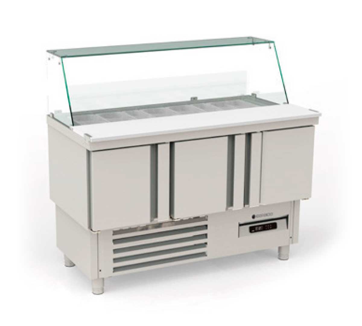 CORECO - MESA FRÍA GN 1/1 COMPACTA KEBAB 3 PUERTAS MFK-140