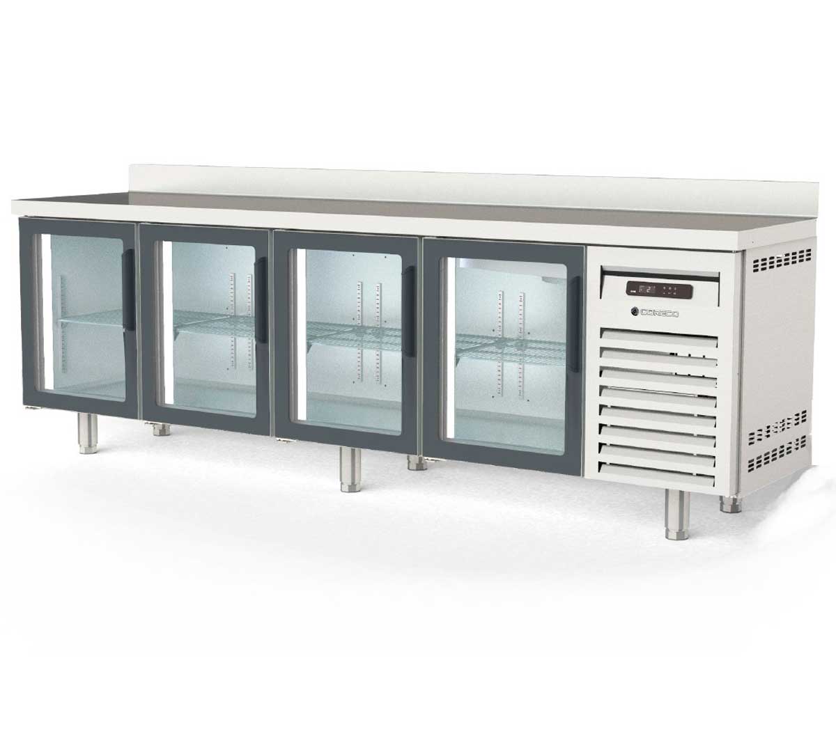 CORECO - MESA FRIA SNACK 4 PUERTAS MRSV-250 FONDO 600
