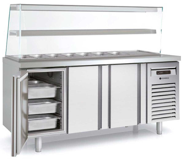 CORECO - MESA REFRIGERADA GN KEBAB 3 PUERTAS MFK70-180