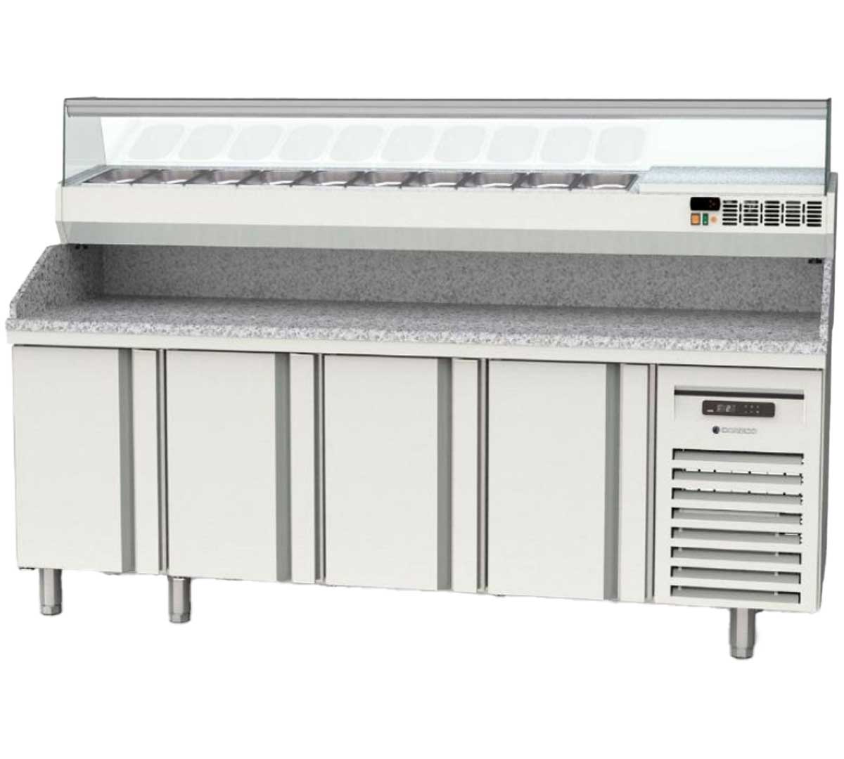 CORECO - MESA FRÍA PIZZA 4 PUERTAS MR60-250
