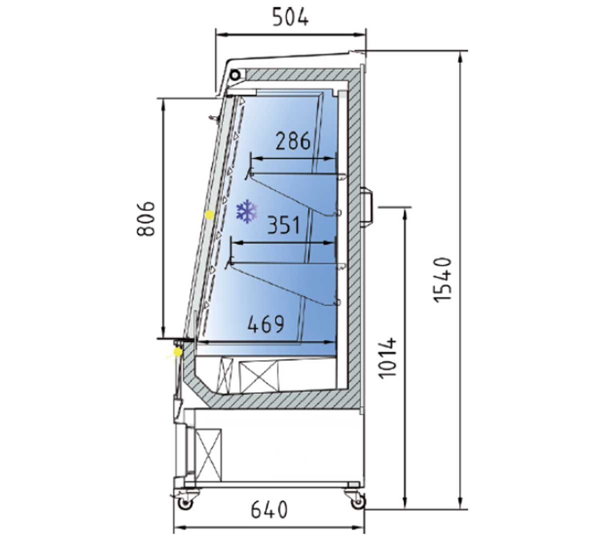 CORECO - VITRINA EXPOSITORA MURAL PRO CPRO