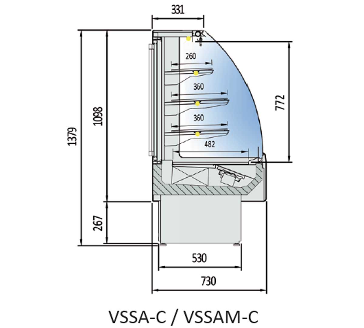 CORECO - VITRINA EXPOSITORA AUTOSERVICIO STAR SNACK VSSAM