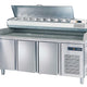 COREQUIP - MESA REFRIGERADA PIZZA MPP 2 PUERTAS 5 CUBETAS GN 1/4