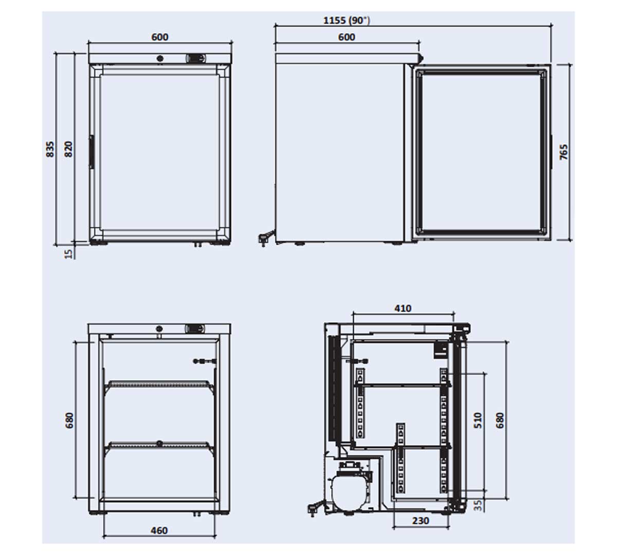 MARECOS - MINI ARMARIO CONGELADOR ACE 150 CS A PO