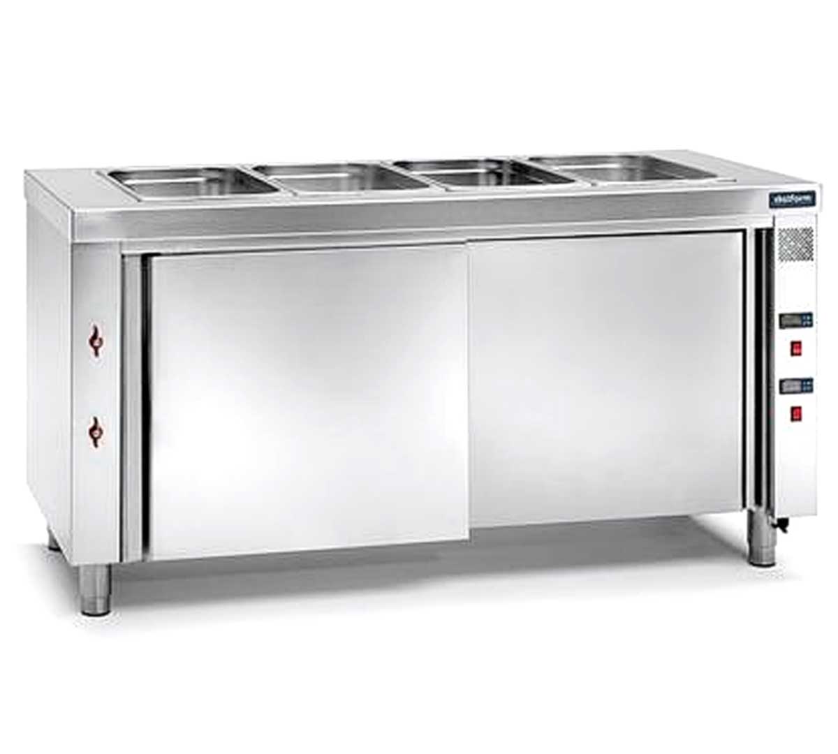 DISTFORM - MESA BAÑO MARÍA CON RESERVA CALIENTE 700 - FONDO 70CM