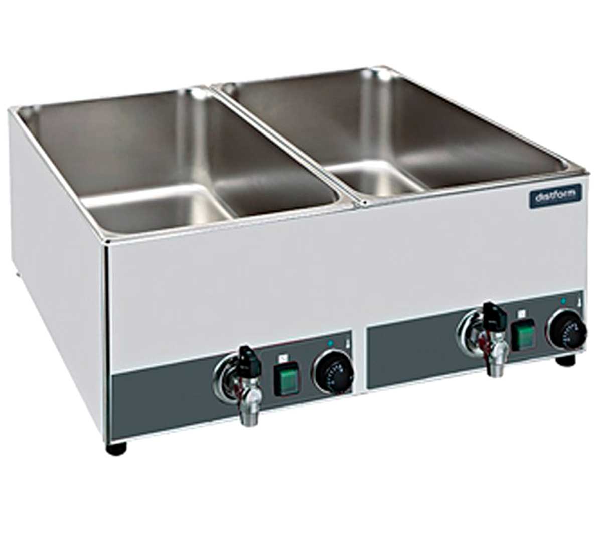 DISTFORM - BAÑO MARÍA SOBREMESA 2 CUBETAS - FONDO 56CM