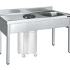 DISTFORM - FREGADERO GAMA 600 CON CUBETA Y ARO