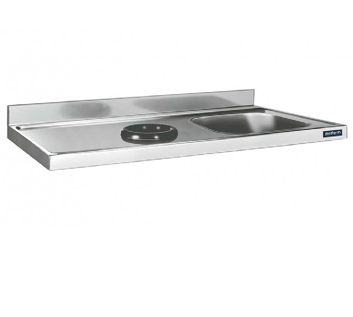 DISTFORM - FREGADERO GAMA 600 CON CUBETA Y ARO SIN BASTIDOR