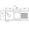 DISTFORM - FREGADERO GAMA 700 CUBETA Y ARO CON BASTIDOR
