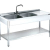 DISTFORM - FREGADERO GAMA 550 CON BASTIDOR Y ESTANTE