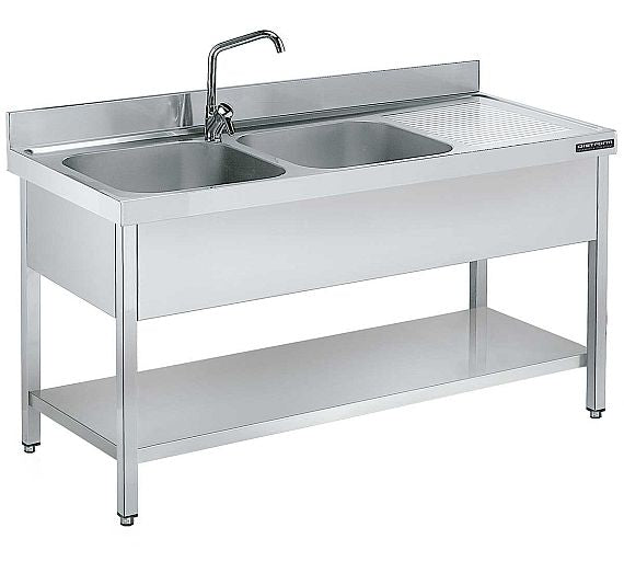 DISTFORM - FREGADERO GAMA 700 CON BASTIDOR Y ESTANTE