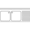 DISTFORM - FREGADERO GAMA 500 CON PUERTAS