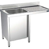 DISTFORM - FREGADERO GAMA 600 CON ESPACIO LAVAVAJILLAS Y PUERTA