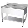 DISTFORM - FREGADERO GAMA 600 CON BASTIDOR Y ESTANTE