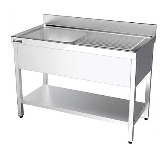 DISTFORM - FREGADERO GAMA 600 CON BASTIDOR Y ESTANTE