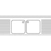 DISTFORM - FREGADERO GAMA 600 CON BASTIDOR Y ESTANTE