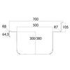 DISTFORM - FREGADERO GAMA 700 GRAN CAPACIDAD CON BASTIDOR SIN ESTANTE