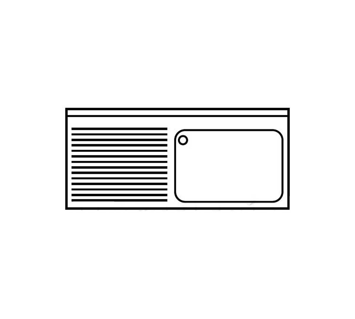 DISTFORM - FREGADERO GAMA 700 GRAN CAPACIDAD SIN BASTIDOR