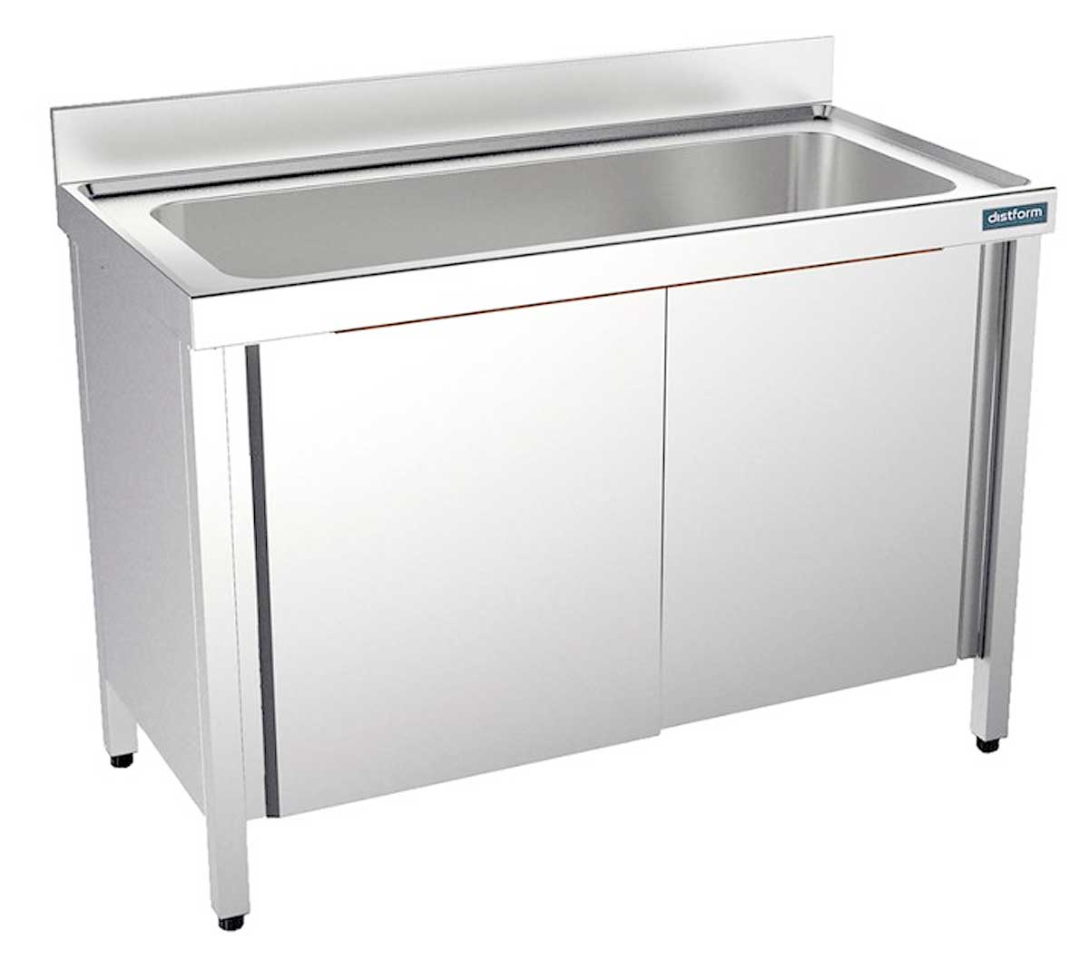 DISTFORM - FREGADERO GAMA 700 GRAN CAPACIDAD CON BASTIDOR Y PUERTAS