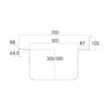 DISTFORM - FREGADERO GAMA 700 GRAN CAPACIDAD CON BASTIDOR Y PUERTAS