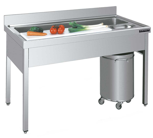 DISTFORM - MESA GAMA 700 PREPARACIÓN VERDURAS - FONDO 70CM