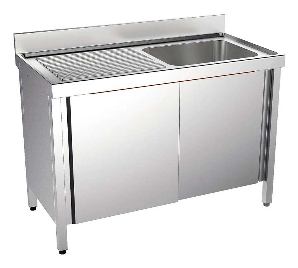 DISTFORM - FREGADERO GAMA 600 BASTIDOR Y PUERTAS CORREDERAS