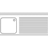 DISTFORM - FREGADERO GAMA 600 BASTIDOR Y PUERTAS CORREDERAS