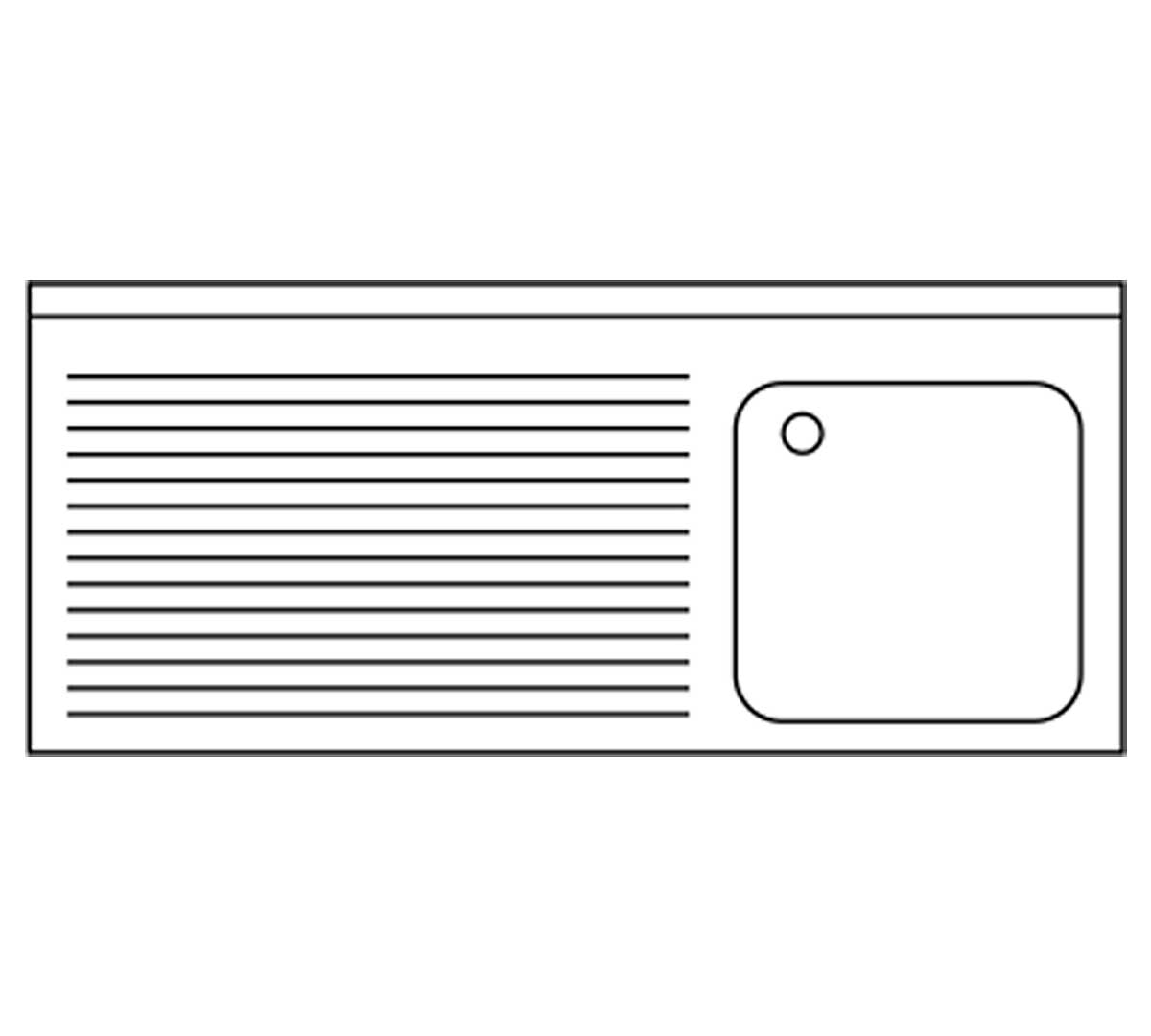 DISTFORM - FREGADERO GAMA 600 BASTIDOR Y PUERTAS CORREDERAS