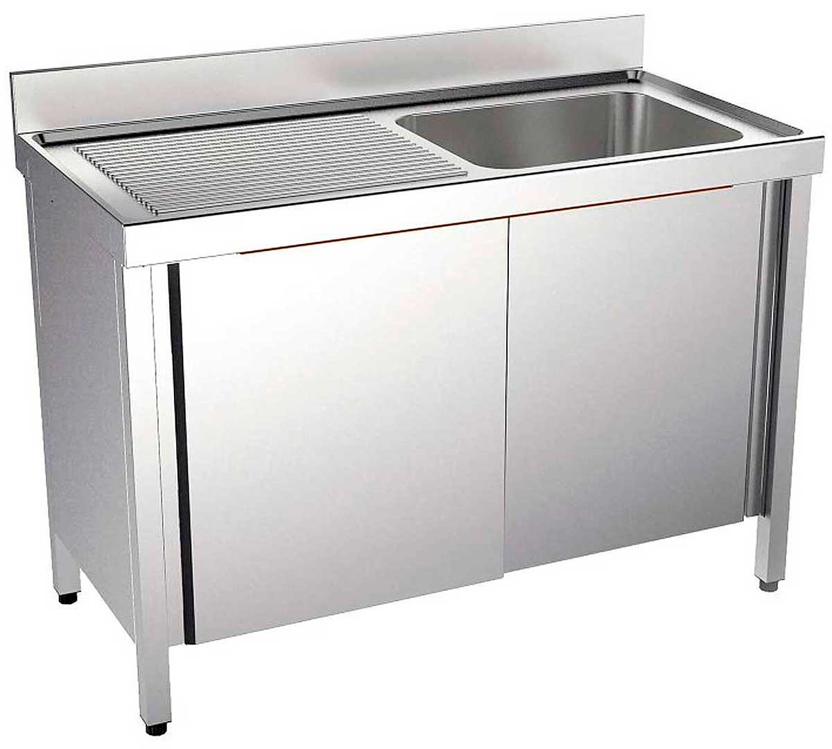 DISTFORM - FREGADERO GAMA 700 CON BASTIDOR Y PUERTAS