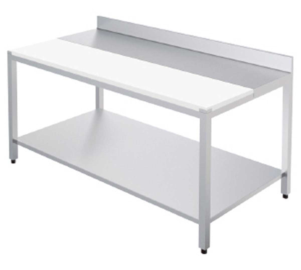 DISTFORM - MESA CORTE MURAL GAMA 700 CON ESTANTE - FONDO 70CM