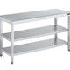 DISTFORM - MESA CENTRAL GAMA 600 CON 2 ESTANTES - FONDO 60CM