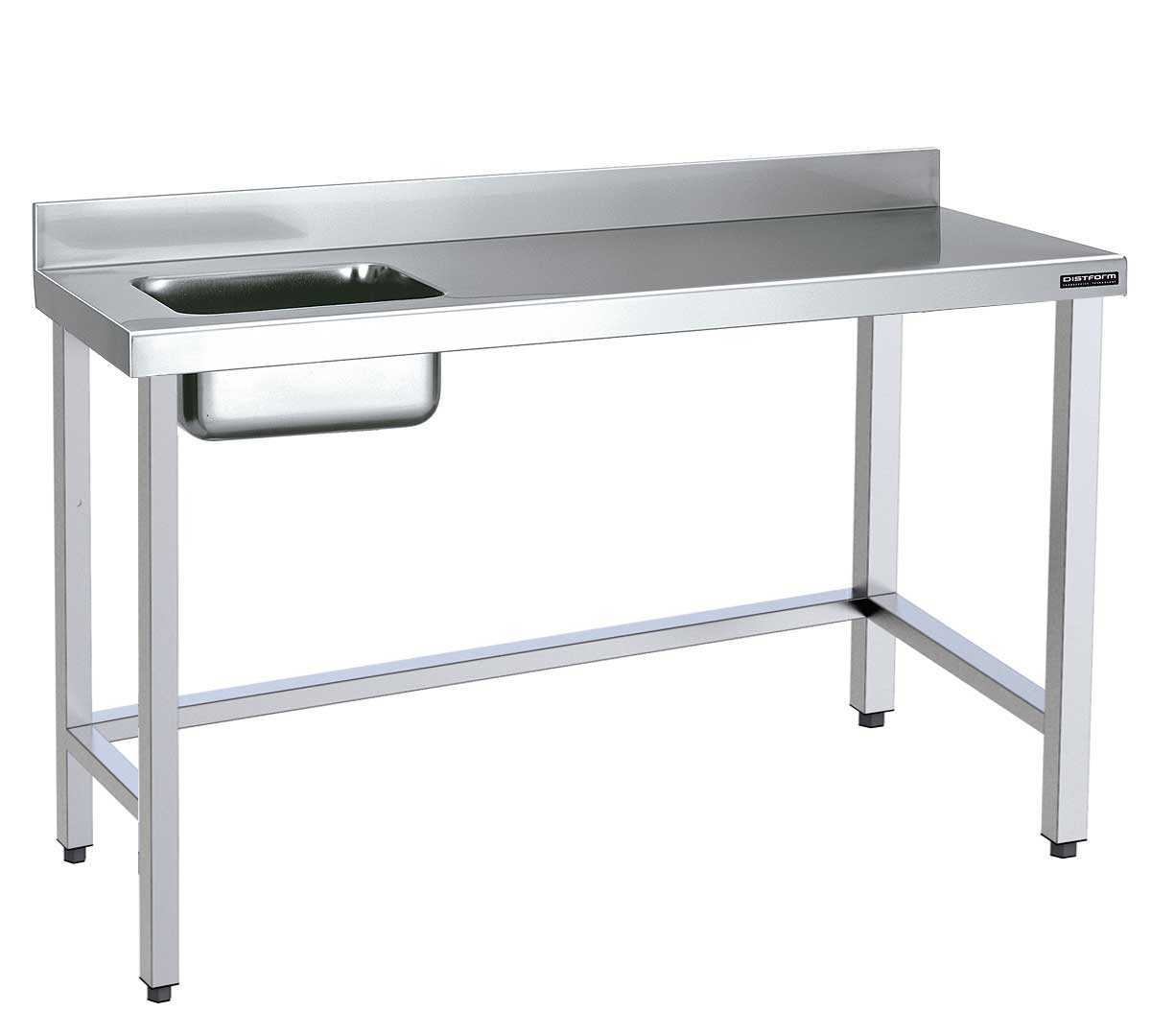 DISTFORM - MESA MURAL GAMA 600 CON CUBETA SIN ESTANTE - FONDO 60CM