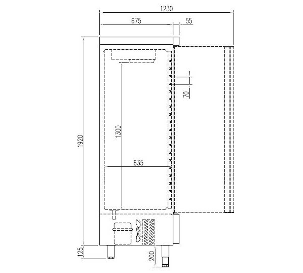 DOCRILUC - ARMARIO CONGELADOR SNACK ARC-55