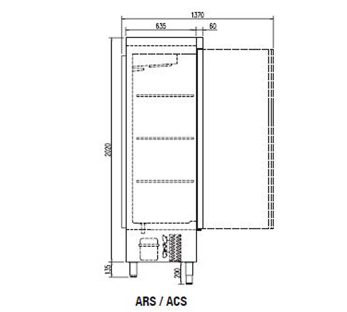 DOCRILUC - ARMARIO CONGELADOR SNACK ARC-75