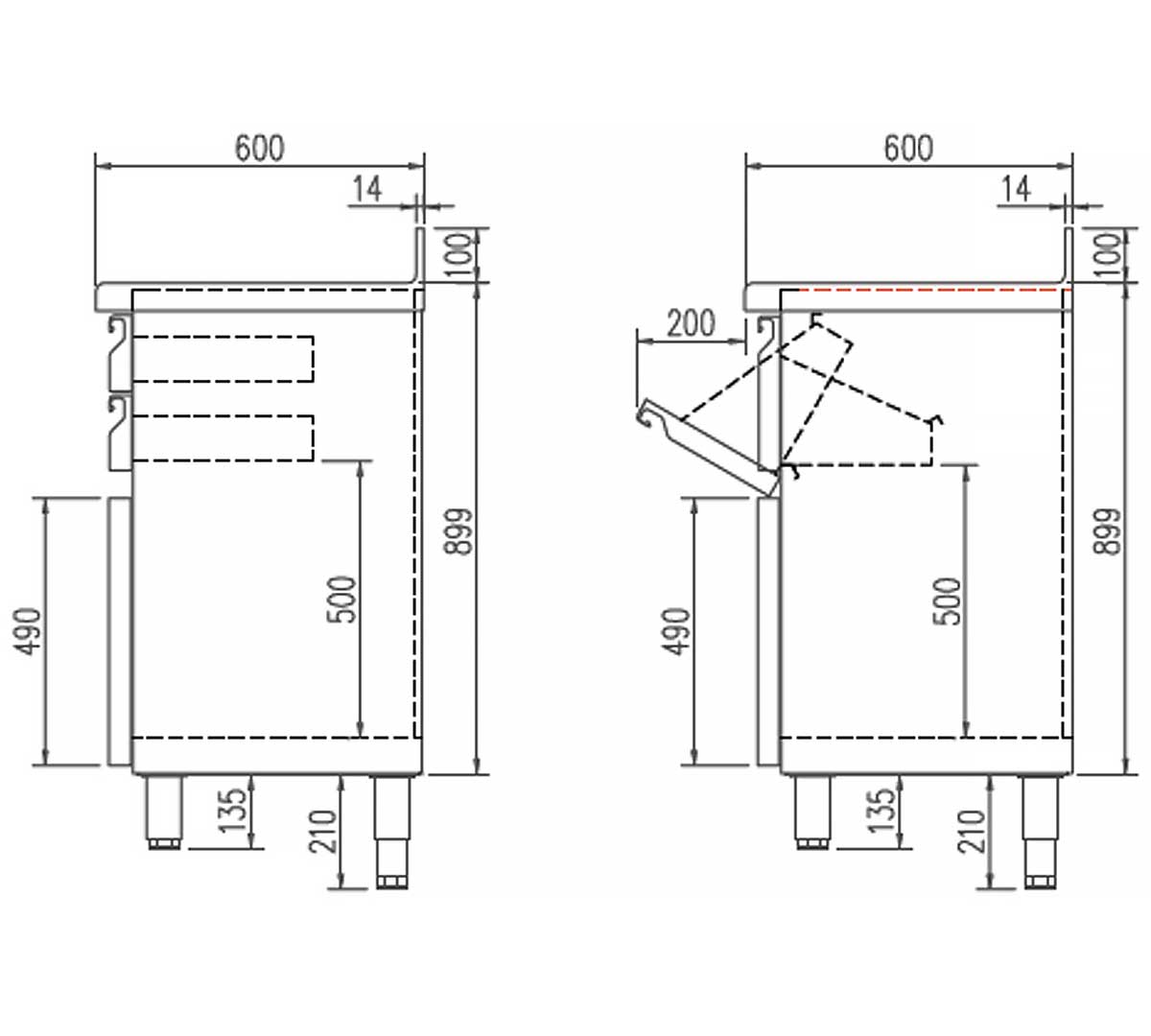 DOCRILUC - FRENTE MOSTRADOR CAFETERO AEGIS MCN-140